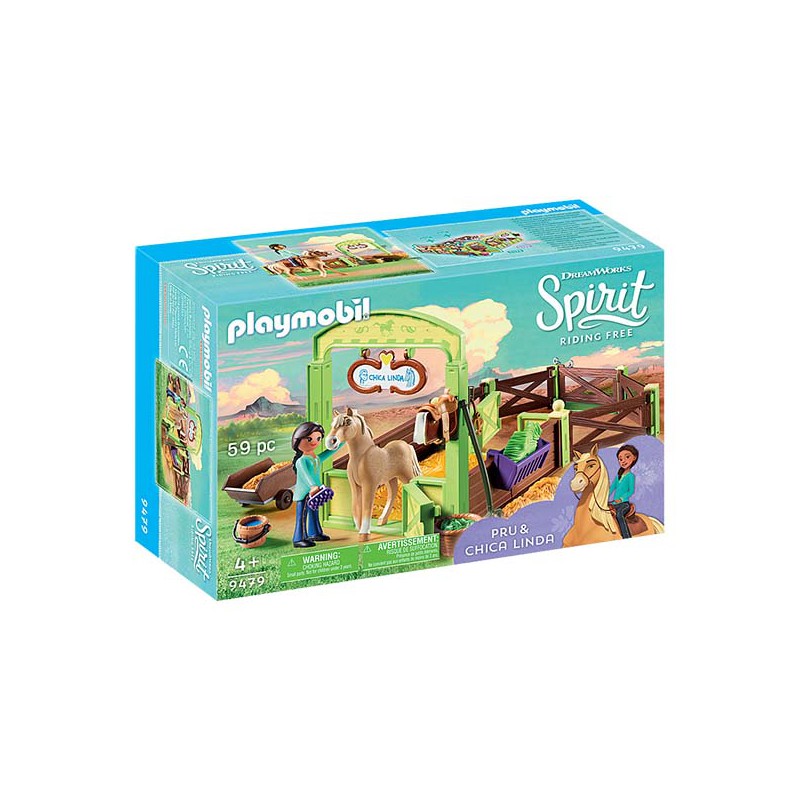 Playmobil Spirit: Establo Pru y Chica Linda. 9479 Playmobil Spirit: Establo Pru y Chica Linda. 9479
