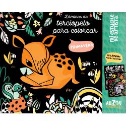 Terciopelo para colorear. Primavera.