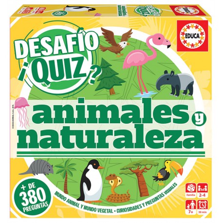 Desafío Quiz. Animales y naturaleza.