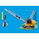 Cable Excavator with Building Section.