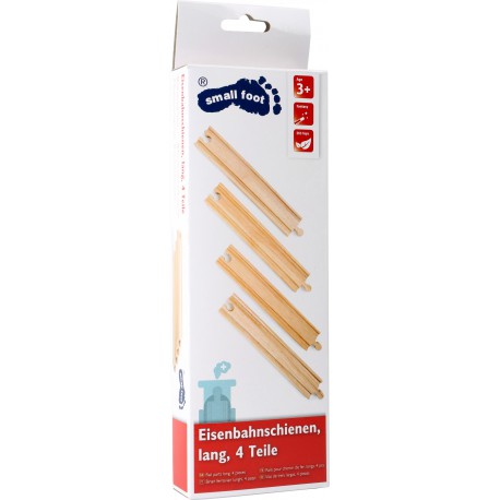 Vías rectas, largas.