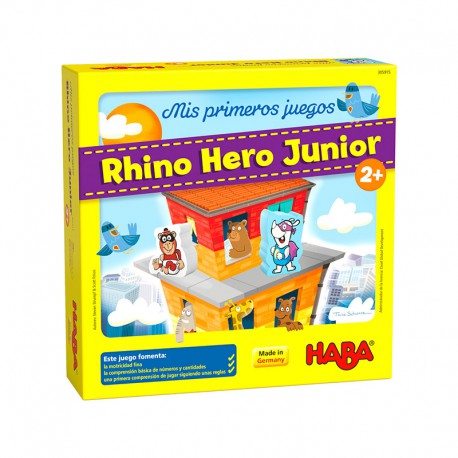 My very first games. Rhino Hero Junior.