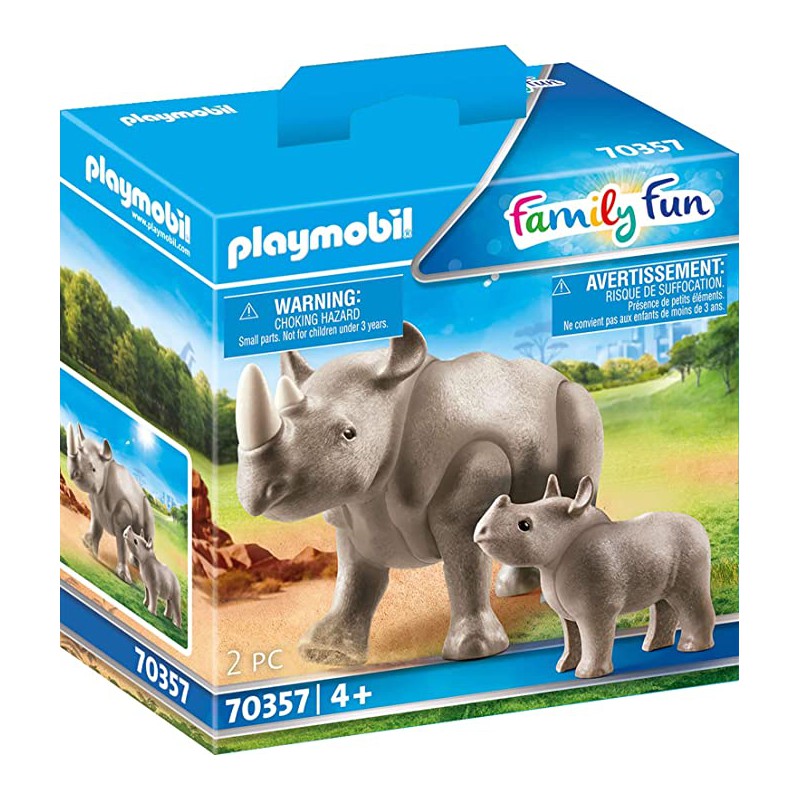 Rinoceronte con Bebé.