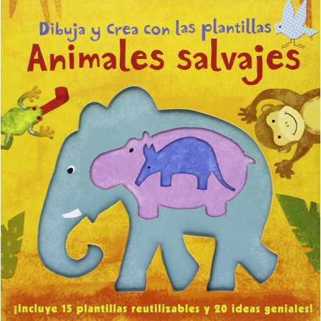 Dibuja y crea con las plantillas Animales Salvajes.