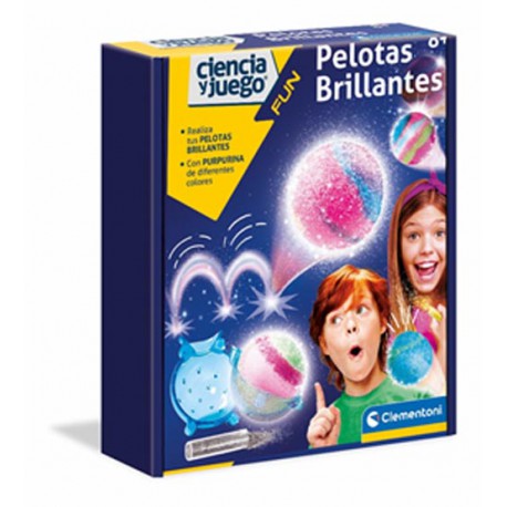 Pelotas brillantes.