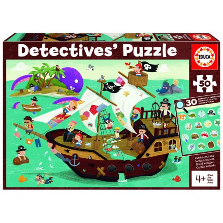 Puzzle detective. 50 piezas.