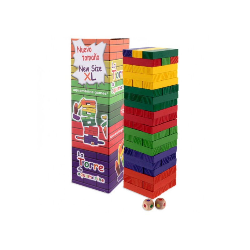 La torre increible de colores.