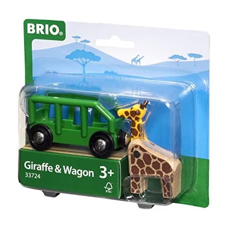 Girafa y vagón.