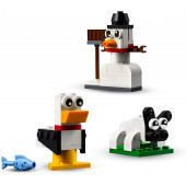 Ladrillos creativos blancos.