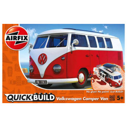 Volkswagen camper van red Quickbuild.
