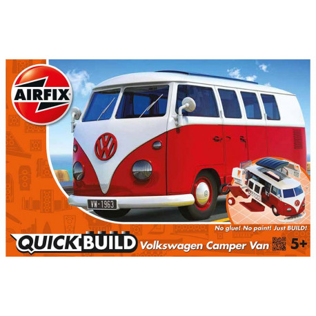 Quickbuild VW Camper Van rojo.