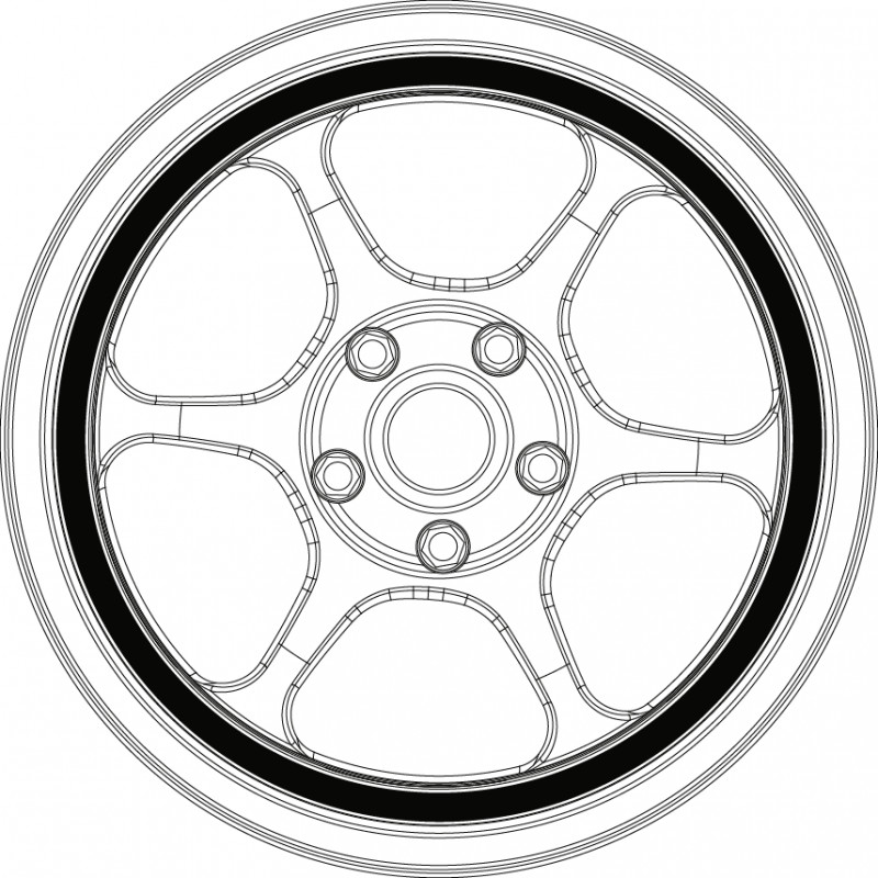 SB RG tire and wheel set.