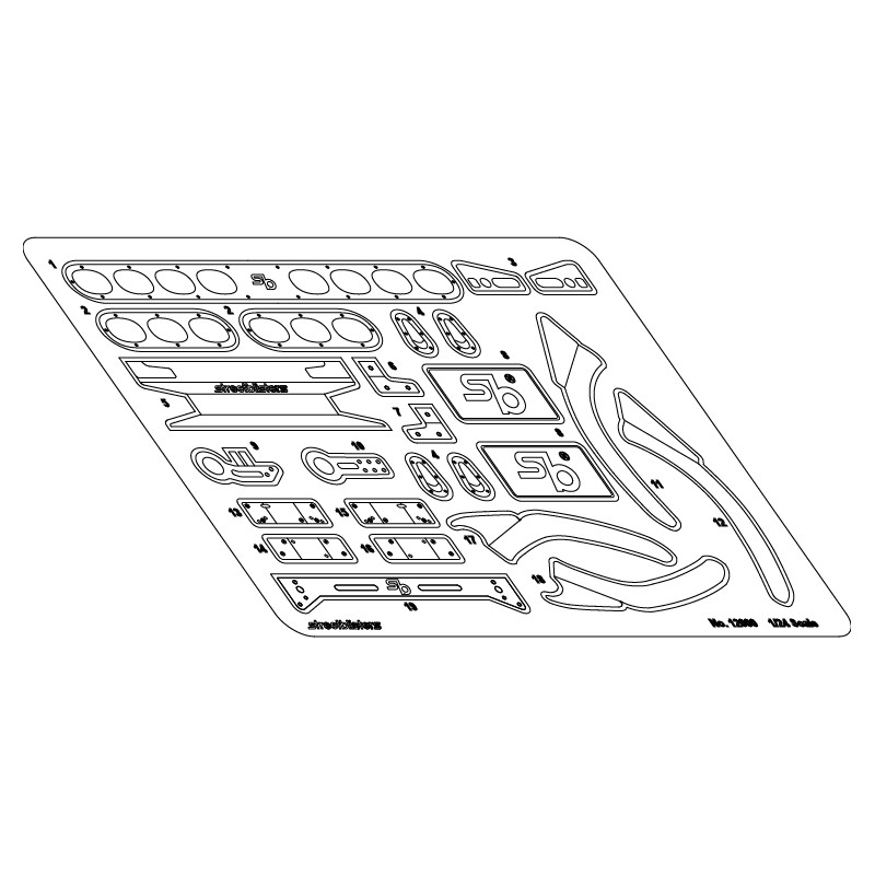 Honda Civic photo-etched.