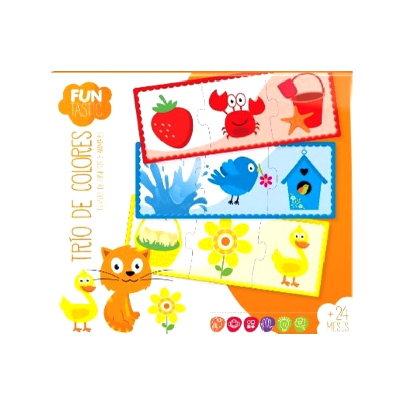 Trío de colores. Fun Tastic.