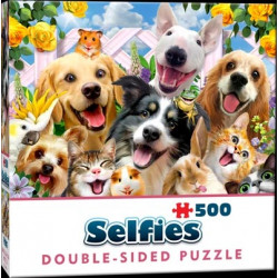 Selfie perros y gatos. 500 piezas.