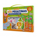 100 pegatinas. Animales de la selva.