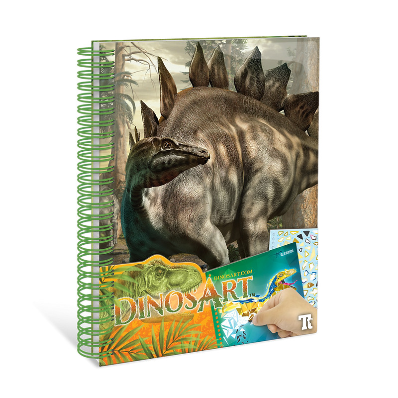 Cuaderno creativo de dinosaurios.