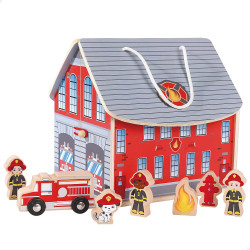 Fire station with accessories.