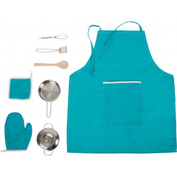 Cooking set with apron.