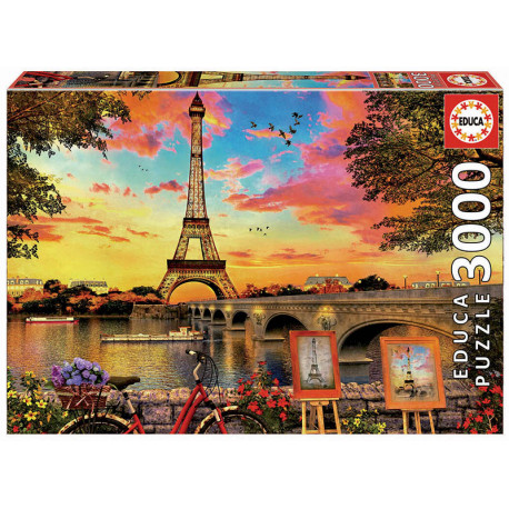 Sunset in Paris. 3000 pcs.