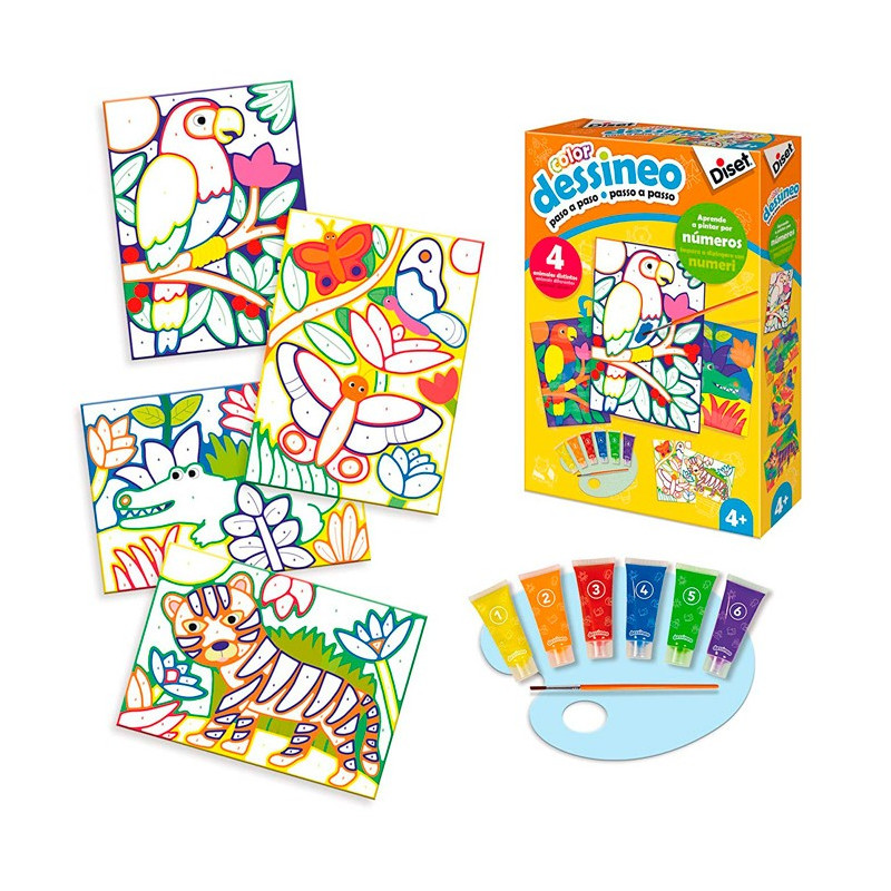 Aprende a pintar por números.