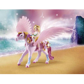 Carroza unicornio con Pegaso.