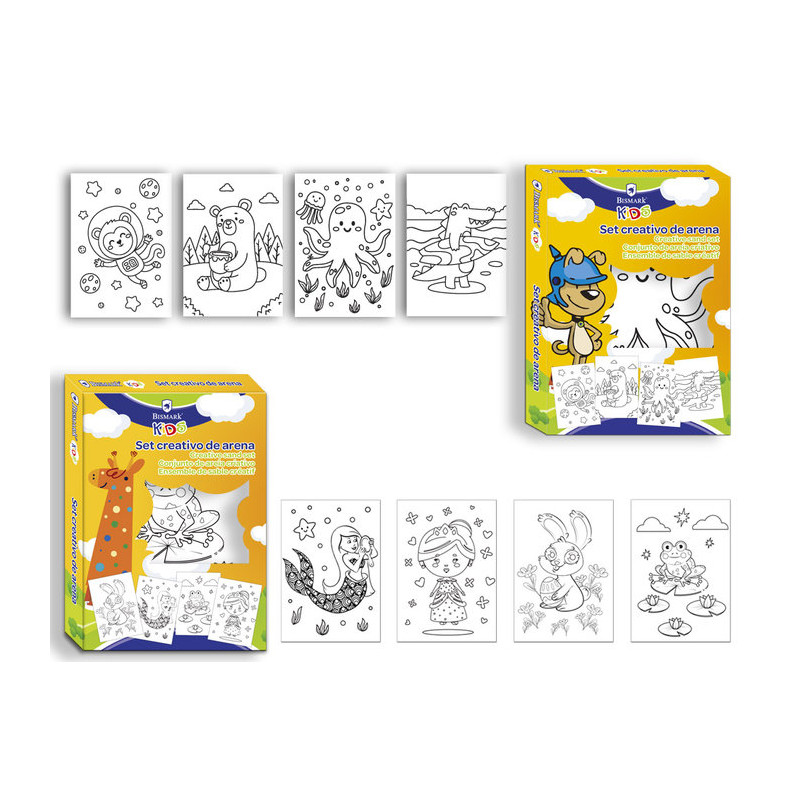 Set creativo de arena.