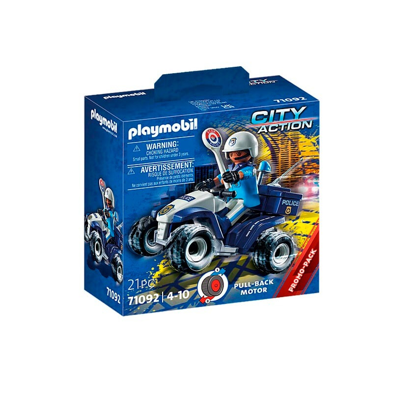 Quad de rescate de policía.