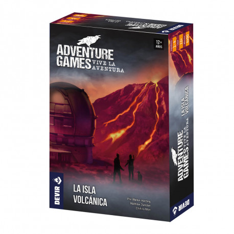 Adventure games. The volcanic island.