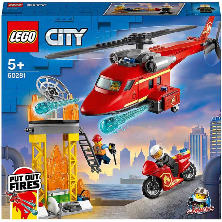 Fire Rescue Helicopter, Lego City.