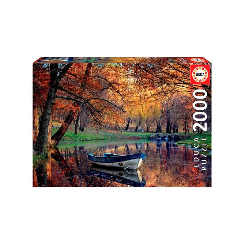 Boat on the lake. 2000 pcs.