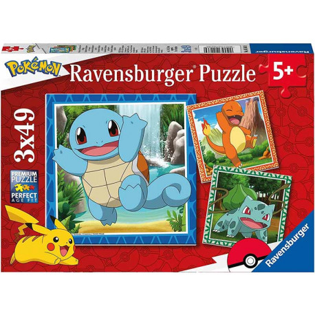 Pokemon puzzle. 3x49 pcs.