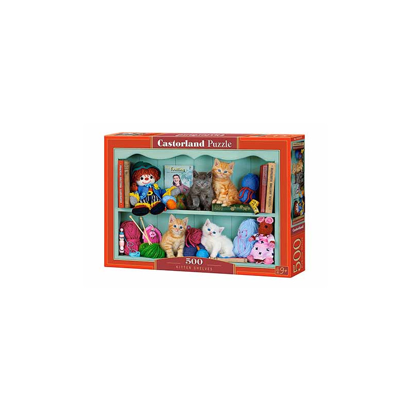 Estantería de Gatitos.. 500 piezas.
