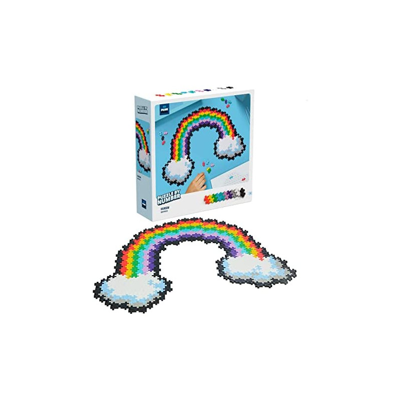 Puzzle By Number Rainbow.