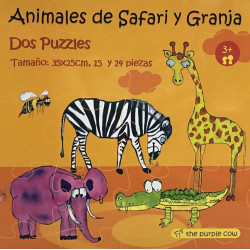 Animales de safari y granja. THE PURPLE COW