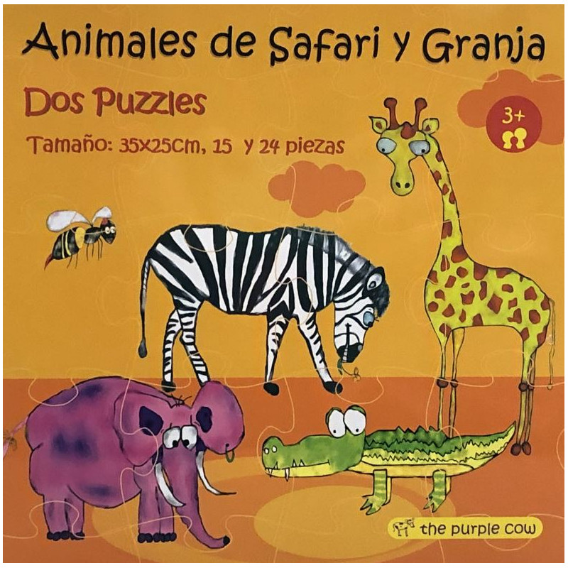 Animales de safari y granja. THE PURPLE COW