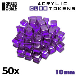 Purple cube tokens.