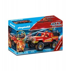 Playmobil City Action Fire Chief's Car With Lights And Sounds Building Set  5364