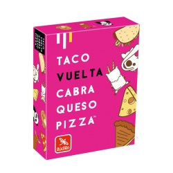Taco, Vuelta, Cabra, Queso, Pizza.
