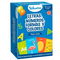 Flash Cards: letras, números formas y colores.