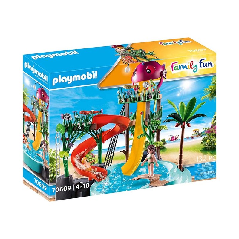 Water Park with Slides.