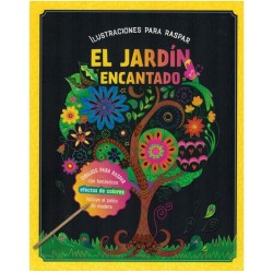 Ilustraciones para rascar. El jardín encantado.