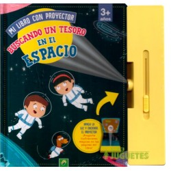 Mi libro con proyector. Buscando un tesoro en el espacio.