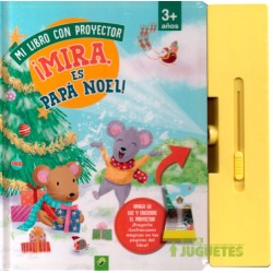 Mi libro con proyector.¡Mira es Papa Noel!.