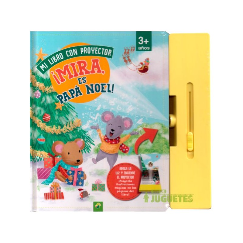 Mi libro con proyector.¡Mira es Papa Noel!.