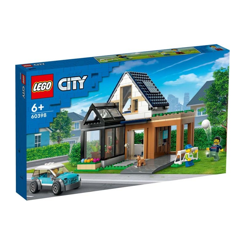 Casa familiar y coche eléctrico.