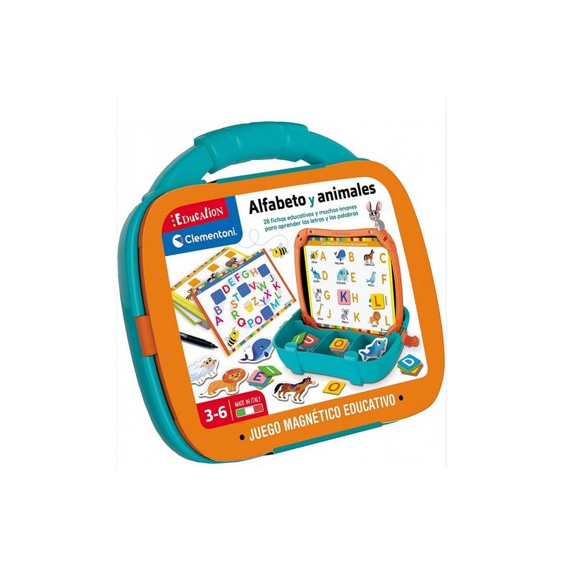 Maletín magnético educativo. Alfabeto y animales.