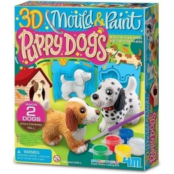 Mould and paint: puppy dogs.