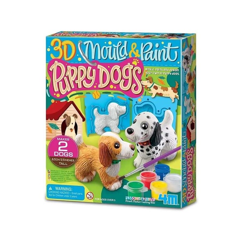 Moldea y pinta: Perritos.