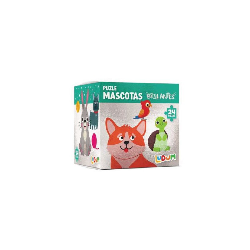 Puzle de mascotas. Brillantes.